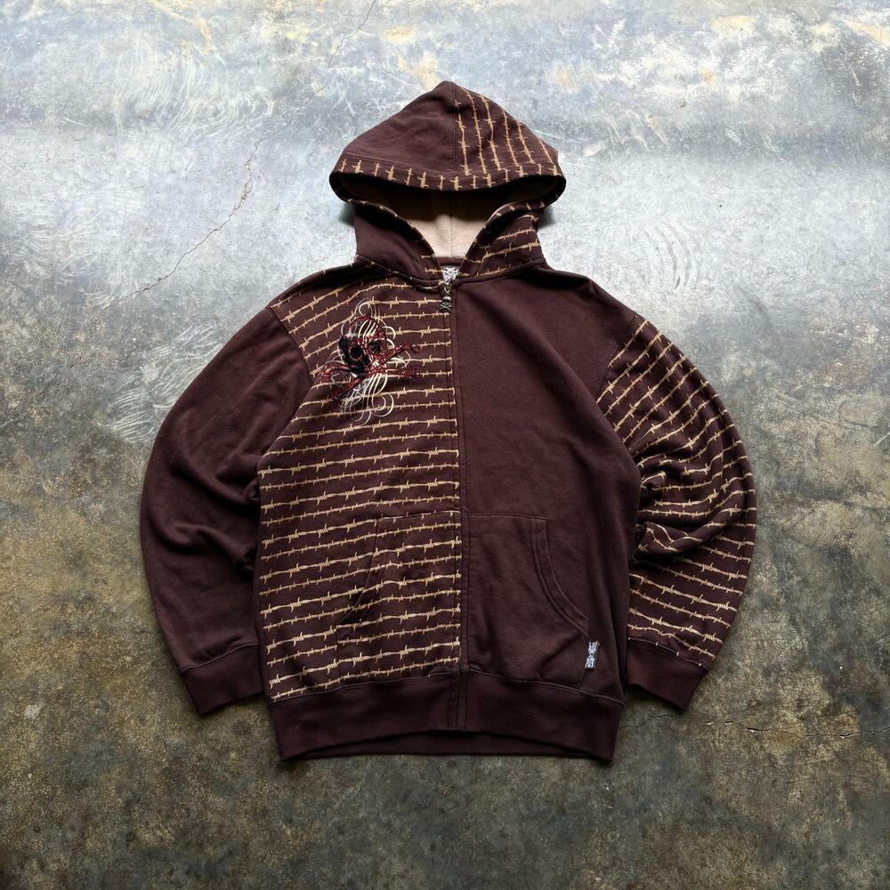 Crazy Vintage Silver Point Y2K Barb Wire Sweatshirt